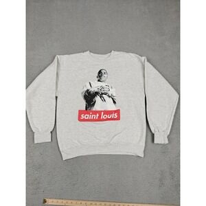 Arch Apparel Sweatshirt Mens Medium Gray‎ Saint Louis Rapper Nelly Crewneck